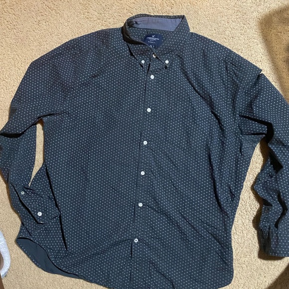 American Eagle Button Down Collar LS Shirt XXL - Picture 2 of 5